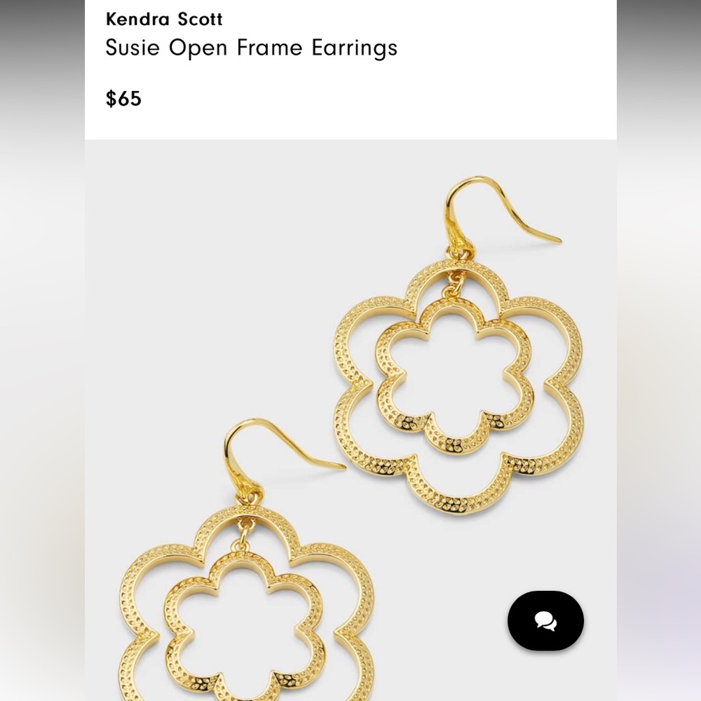 Kendra Scott Open frame earrings